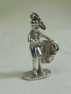 Vintage Sterling Charm-Full Figure Bull Fighter-Matador-sku 3760 - Picture 1 of 3