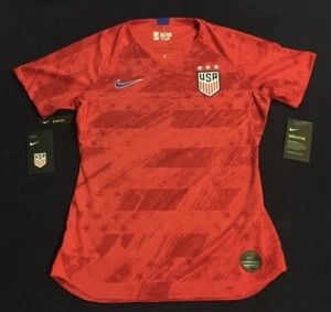 Womens Nike Team USA Soccer Jersey AJ4397-688 SZ S Olympics Tokyo Red NWT $90 - Picture 1 of 8