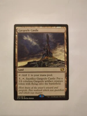 MISPRINT | MISCUT MTG Gargoyle Castle	 Commander 2014 - Magic the Gathering - Image 1 of 3
