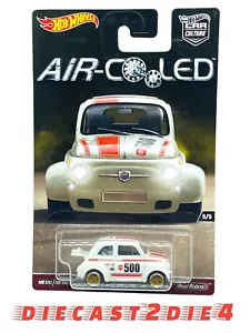 New/sealed Hot Wheels 2016 Air-Cooled 60's FIAT 500D MODIFICADO #5/5 Real Riders - Picture 1 of 5