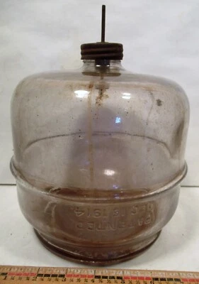 Vintage Kerosene Bottle Patented Dec 15, 1914 Stove Drip Jar  - Image 1 of 4