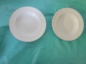 Dansk 4er Set Geschirr weißer Rand Suppenschalen - Bild 1 von 4