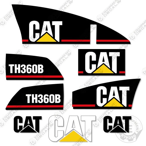 Fits Caterpillar TH360B Decals Reproduction Telescopic Forklift Equipment Decals - Image 1 of 1