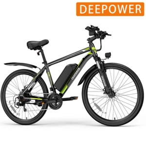 DEEPOWER 500W Electric Bike for Adult 12.8Ah Bicycle 48V MTB E-Bike Gift - Picture 1 of 16