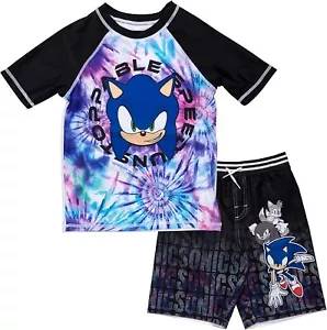 Sonic the HedgeHog ☆ Juego de baúles y protección contra erupciones para niños ☆ tallas 4, 7, 10/12 - Imagen 1 de 5