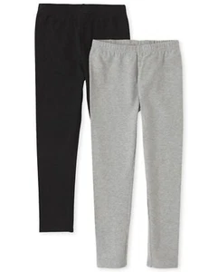 Girls LeggingsBlack/ Smoke Gray 2 PackM 7/8 - Picture 1 of 5
