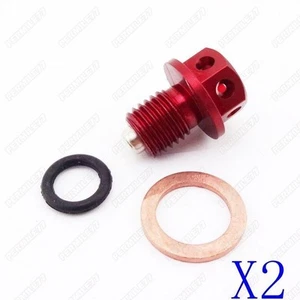 2x Magnetic Oil Drain Bolt Plug ATC70 Honda CRF50 XR50 Pit Dirt Bike Lifan 125cc - Bild 1 von 1