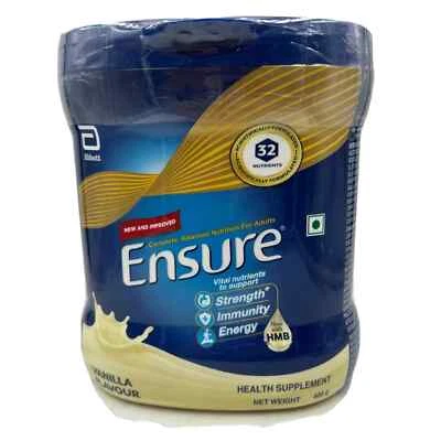 Abbott Ensure Vanilla Drink Powder Dietary Supplement For Adults 375grm, Jar - Image 1 of 4