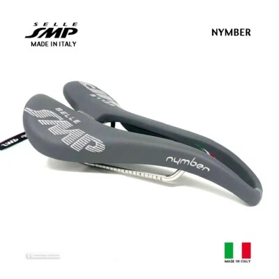 NEW Selle SMP NYMBER Saddle : GREY - MADE IN iTALY! - Image 1 of 2