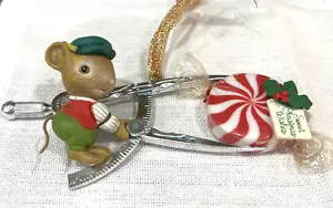 Enesco 1991 Merry Millimeter 5. in Serie Maus Süßigkeiten Weihnachtsschmuck - Bild 1 von 16