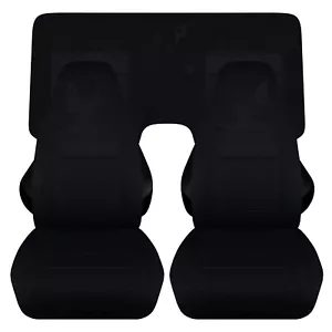 Se adapta a los cubreasientos delanteros y traseros negros para Pontiac Firebird 1967-2002 - Imagen 1 de 1