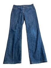 Talbot Womens Blue Denim Dark Wash Straight Fit Jeans Size 6