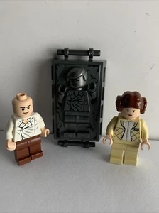 LEGO Star Wars Han Solo Frozen In Carbonite & Princess Leia Minifigures - Picture 1 of 7