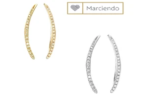 Damen Ohrklemmen 925 Echt Silber - Schmuck Ohrstecker Ear Climber Ohrschmuck - Bild 1 von 3