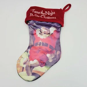 Hallmark Twas La Notte Prima di Natale Babbo Natale Calza Natalizia - Foto 1 di 5