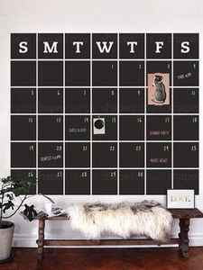 Chalkboard Calendar Wall Decal - Extra Large - Picture 1 of 4