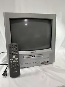 Toshiba Tv MD13M1 - 13" DVD Combo CRT Color Juegos Tv Televisión FUNCIONA - Imagen 1 de 7
