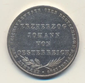 Frankfurt 2 Gulden 1848 Erzherzog Johann von Österreich - Bild 1 von 2