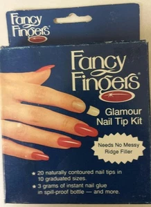 ¡Kit vintage de punta de uñas! ¡Paquete de 20! ¡Dedos elegantes! ¡Artículos retro antiguos únicos! ¡BONITO! - Imagen 1 de 4