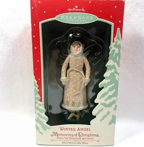 Christmas Ornament Angel Hallmark Keepsake 2002 With Postcard - Picture 1 of 12