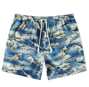 PALM ANGELS SHARK LOGO SWIM SHORTS COSTUME DA BAGNO UOMO PMFD002S23FAB0064510 - Imagen 1 de 5