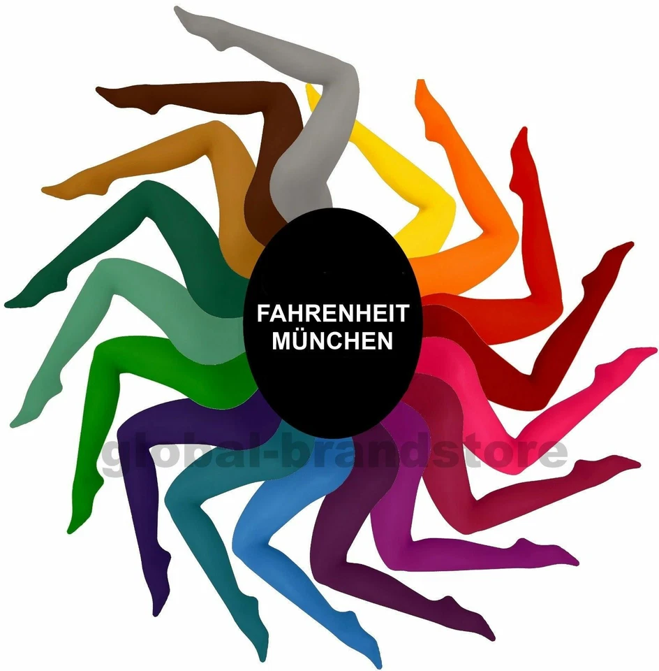 FAHRENHEIT 50den bunte Strumpfhosen semi blickdichte Strümpfe weich matt bis XXL - Bild 1 von 1