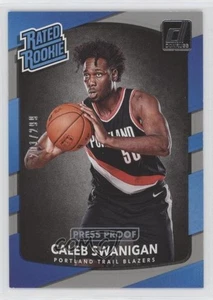 Donruss Rated Rookies Press Proof Silver 2017/299 Caleb Swanigan #175 Rookie RC - Imagen 1 de 3