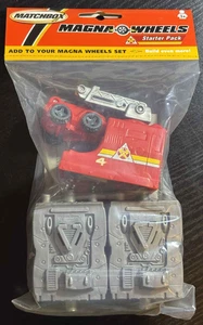 Mattel Matchbox Magna Wheels Starter Pack Fire Rescue 2003 C4919-0910 - New - Picture 1 of 7