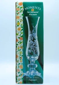 Rayware Moments Bud Vase – Etched Glass – Vintage Style – Pre-Owned - Boxed - Picture 1 of 8