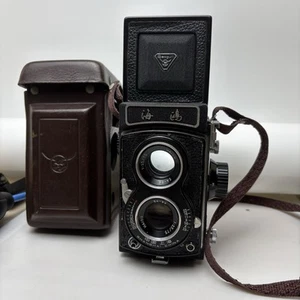 Macchina fotografica Seagull 4B-1 TLR 75 mm F/3.5 - rara con custodia in pelle - Foto 1 di 10