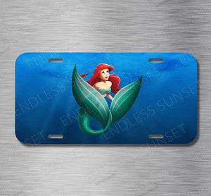 NEW The Little Mermaid Ariel Plate CAR SUV Truck - Picture 1 of 2
