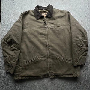 Madison Creek Outfitters Duck Canvas Sherpa Fleece Lined Work Jacket XL Full Zip - Picture 1 of 13