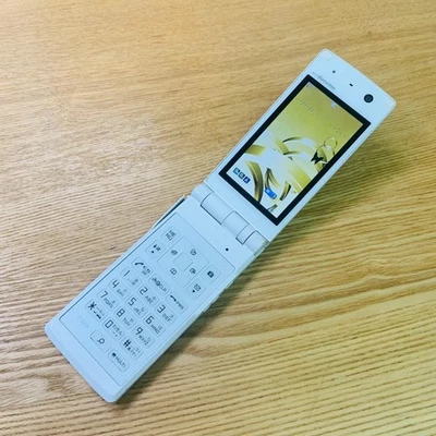 Fujitsu 638 Docomo serie F-02A teléfono plegable japonés Garakei Keitai retro Foto 1 de 4