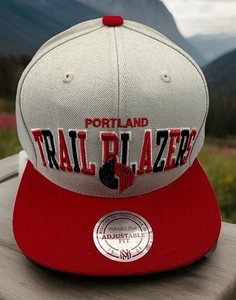 Portland Trailblazers Snapback Hat Mitchell & Ness, NBA Basketball Blazers - Picture 1 of 9