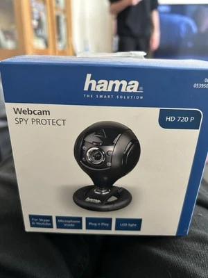 Hama Spy Protect 720p HD Webcam with Microphone & LED  #0053950  (UK Stock) BNIB - Image 1 of 2