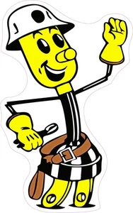 Linero Piezas Hombre Alicate Divertido Sombrero Duro Vinilo Parachoques Adhesivo Ventana Calcomanía - Imagen 1 de 1