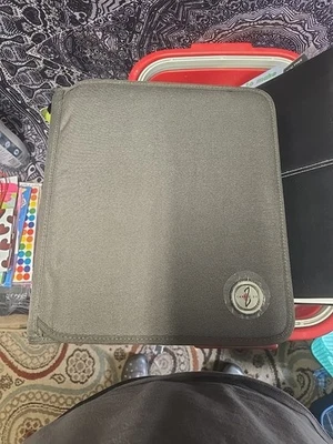 Carpeta de patinador vintage de carga con cremallera de 3 anillos doble cremallera lápiz tableta bolsa lona nueva con etiquetas Foto 1 de 4