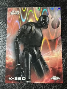 2025 Topps Chrome Star Wars K-2SO rifrattore Raywave - Foto 1 di 2