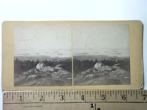 Bar Harbor Maine Cadillac Mountain Stereoansicht Antik um 1860 Y18083 - Bild 1 von 2