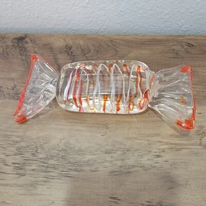 Pisapapeles caramelo envuelto a mano decoración blanco rojo transparente 7 pulgadas - Imagen 1 de 5