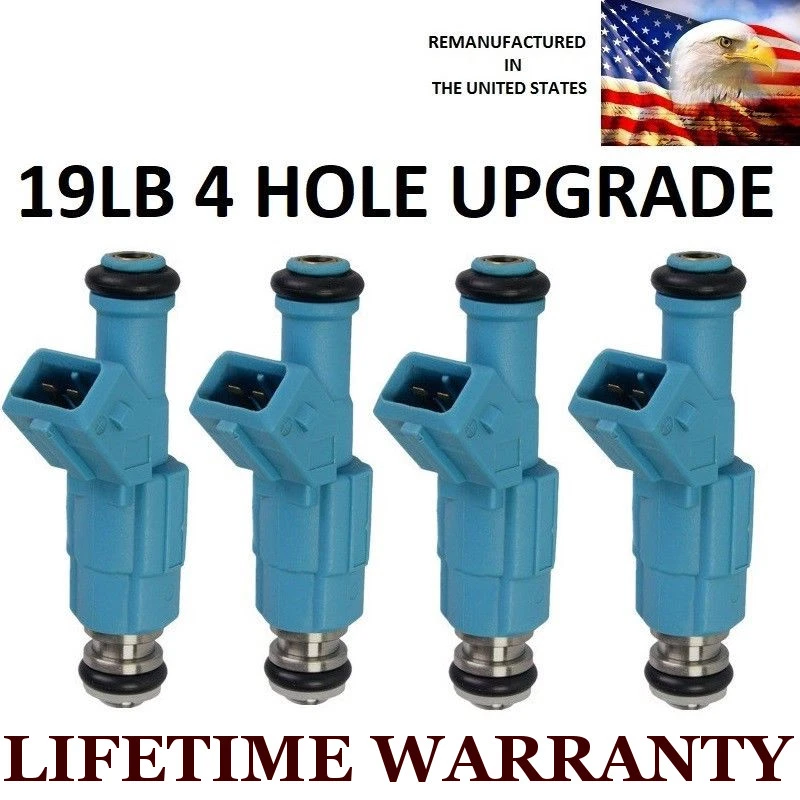 4x Inyectores de combustible mejorados de 19 lb con 4 orificios para 98-01 Ford Ranger Mazda B2500 2,5 L Foto 1 de 1