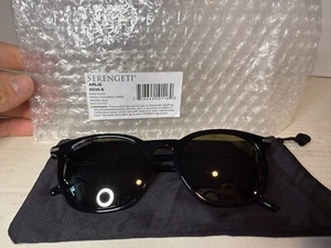 Occhiali da sole Serengeti Arlie 8935-S nero lucido minerale polarizzato 555nm full rim - Foto 1 di 5