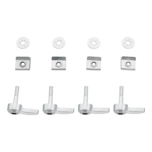 Chrome Saddlebag Lock Mounting Screw Kit Fit For Harley Road King FLHT 1993-2024 - Picture 1 of 6
