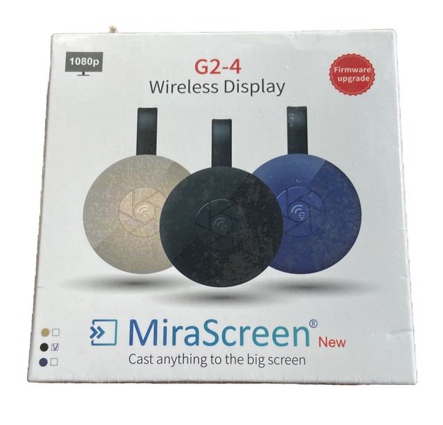 MiraScreen Miracast 4K 2.4G/5G tela sem fio dongle stick para iOS Android  NOVO