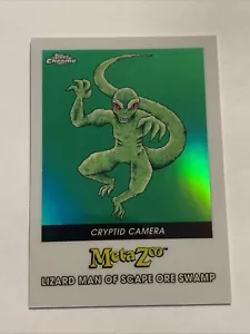 Metazoo Topps Chrome Cryptid Camera Green Lizard Man Of Scape Ore Serialized /99 - Picture 1 of 5