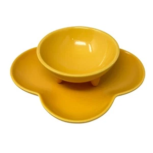 Chantal Talavera Collection Yellow Salsa Dip Bowl Snack Plate Appetizer - Picture 1 of 11