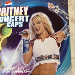 Cappellini da concerto vintage Britney Spears Pepsi scaffale esposizione finestra segno di chiusura - Foto 1 di 6