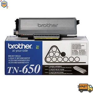 Brother TN-650 Black Toner Cartridge High Yield TN650 - Picture 1 of 1