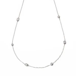 Girocollo con Elementi diamantati in Oro Bianco 18 Carati - Picture 1 of 2