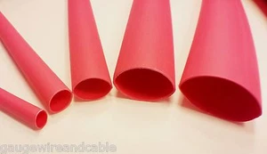 Heat Shrink Tubing Adhesive Glue Lined Tubes 5ft - 5 x 1ft Assorted Sizes Red - Picture 1 of 2